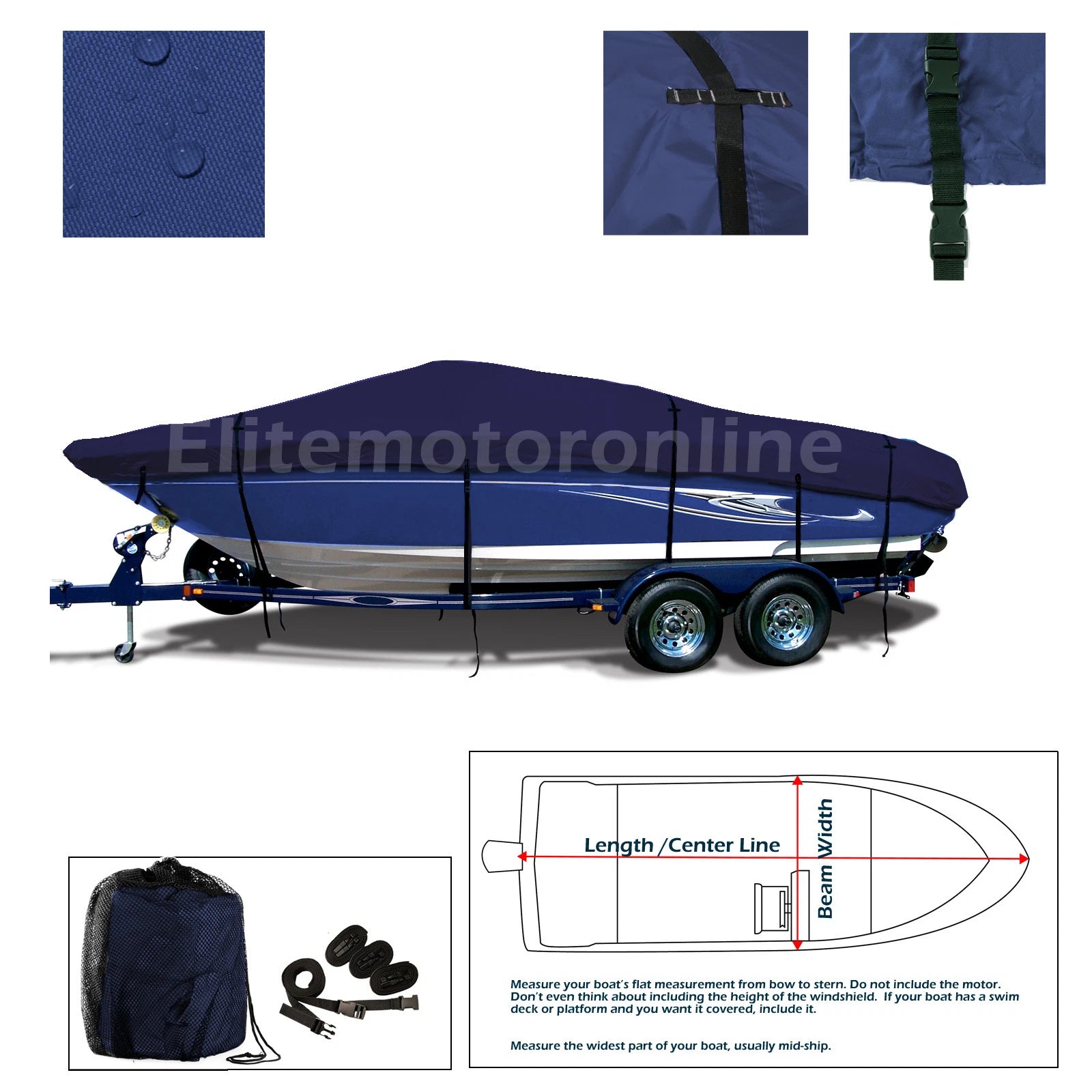 Trailerable Waterproof Bowrider Cover for Yamaha SX210 (2006–2011)