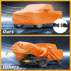 Waterproof All Weather Car Cover for Dodge Ram (2010-2023) - Orange 210D-PU