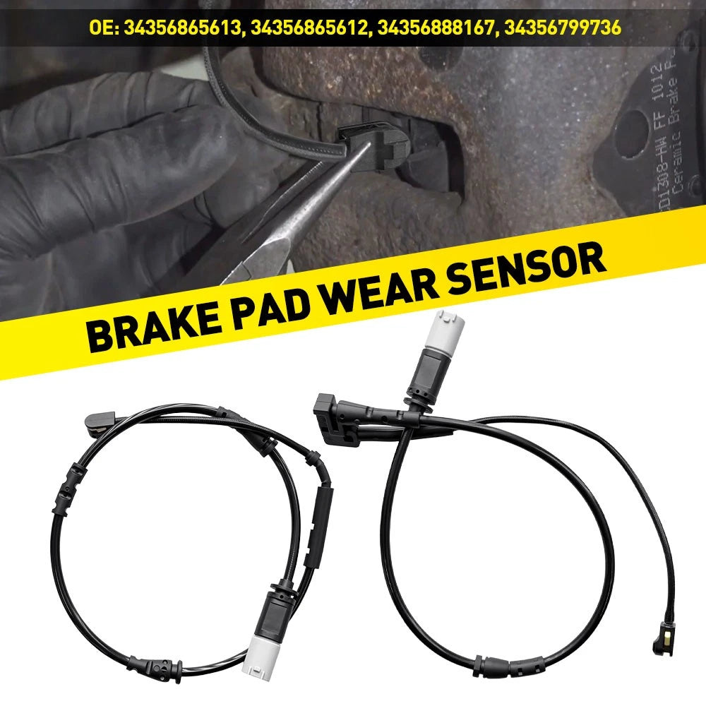 F&R Brake Pad Wear Sensor for BMW X1 X2 (2016–2023) MINI Clubman (2016–2023) 34356865613 34356888167