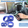 Set of 5 AC Volume 4WD Switch Knob Covers for Toyota Tundra (2014–2021) Blue