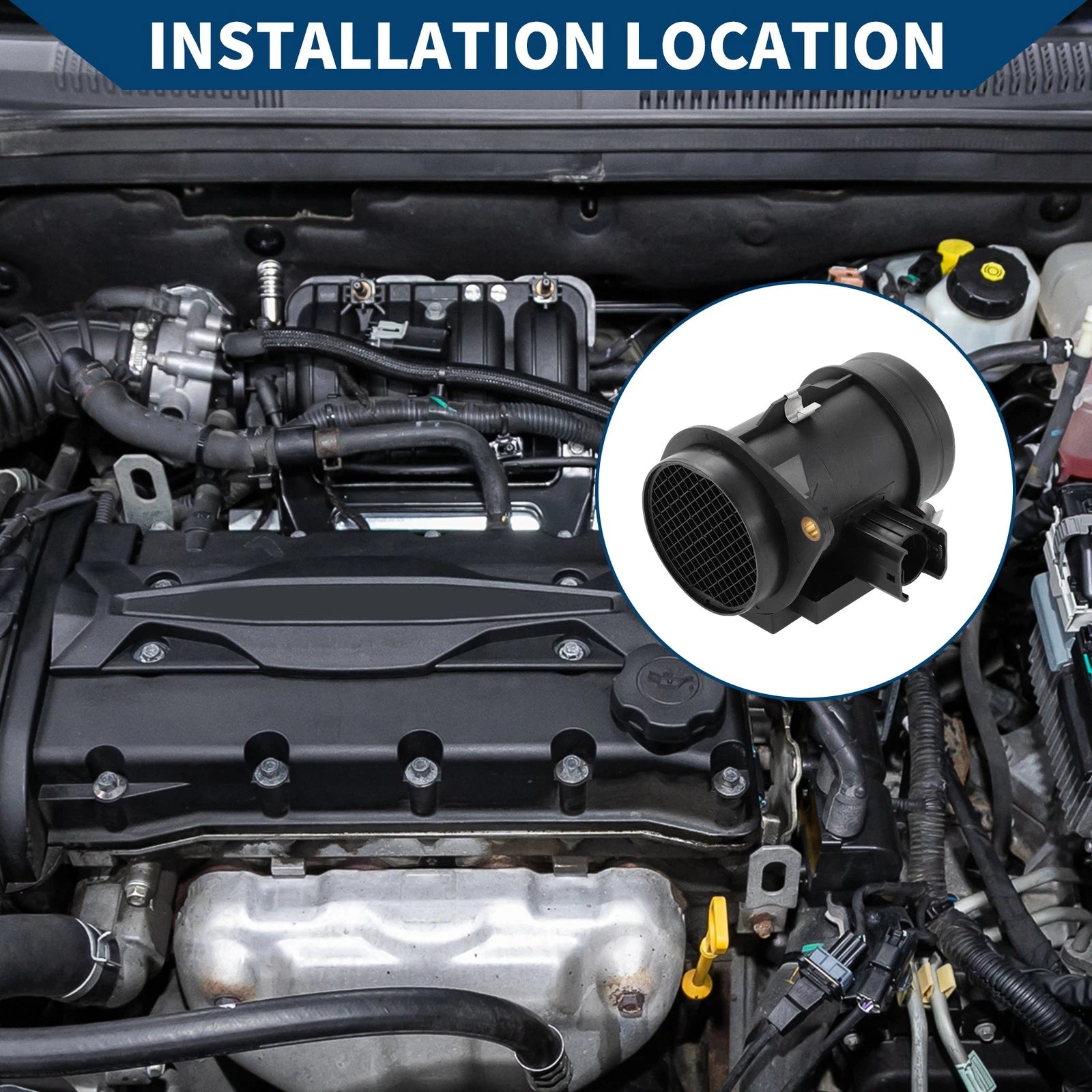 Mass Air Flow Sensor Assembly for BMW 5 E39 525 tds (1996–2003) 13622246084
