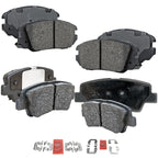 Set of 4 Ceramic Brake Pads for Hyundai Sonata (2008–2009)