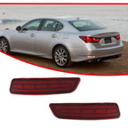 LED Rear Bumper Reflector Marker Brake Lights for Lexus GS ES (2013–2018)