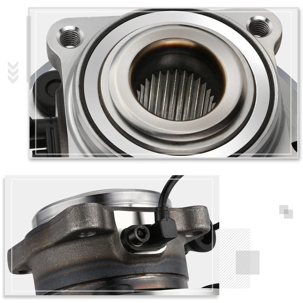 Set of 2 Rear Wheel Hub Bearing Assemblies for Chevy Equinox/GMC Terrain (2010–2017)