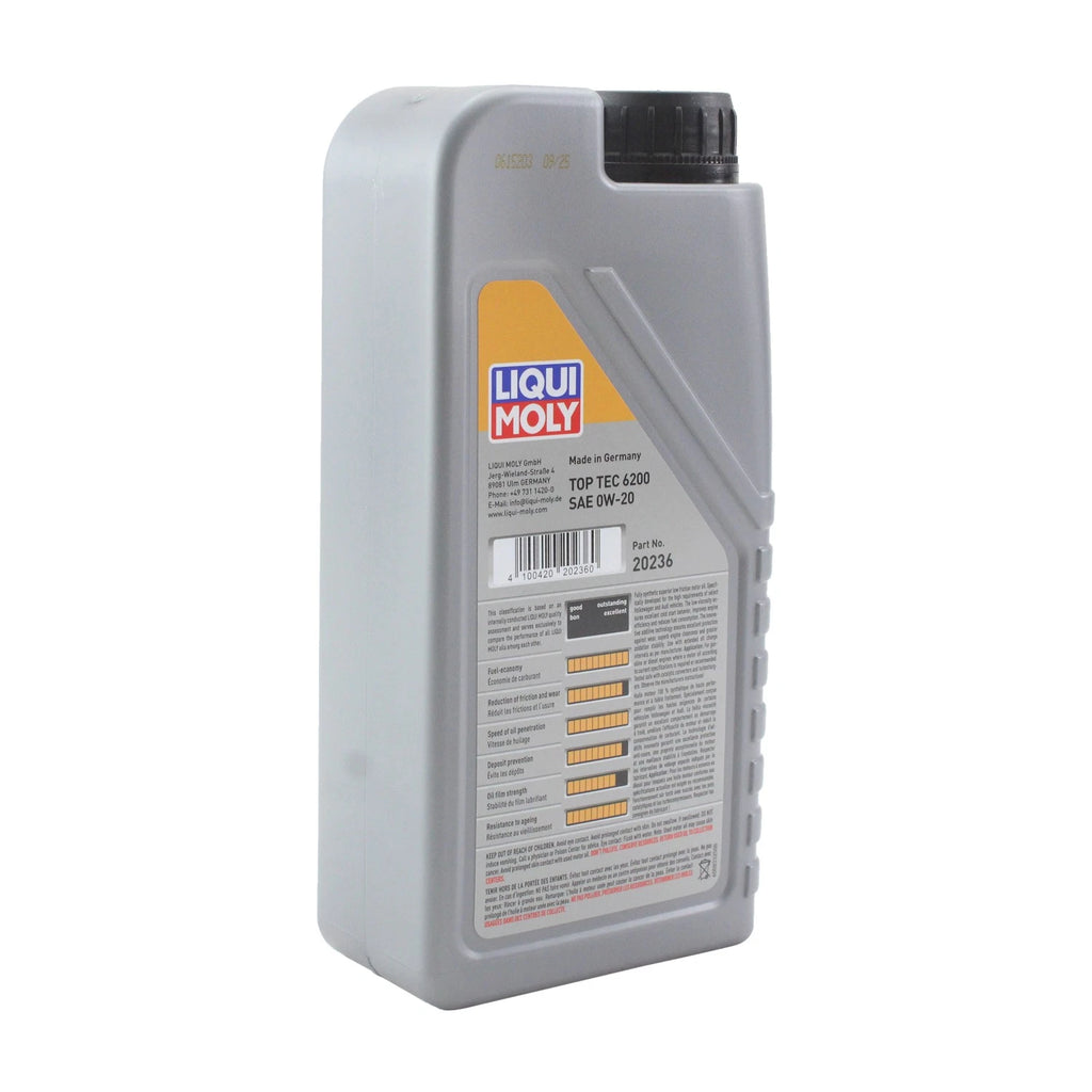 Liqui Moly Top Tec 6200 0W-20 Engine Motor Oil for