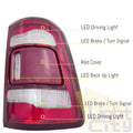 LED Tail Light Chrome Trim for RAM 1500 (2019–2023) 55112990AD