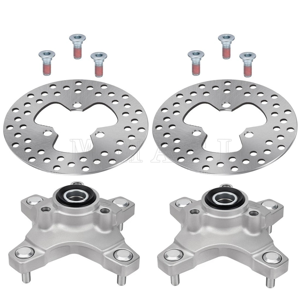 2 Front Wheel Hubs w/Brake Disc for Honda TRX250X TRX400X (2009–2014)