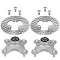 2 Front Wheel Hubs w/Brake Disc for Honda TRX250X TRX400X (2009–2014)