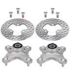 2 Front Wheel Hubs w/Brake Disc for Honda TRX250X TRX400X (2009–2014)