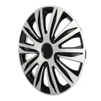 Set of 4 Wheel Covers for R17 Tire & Rim (Black & Silver)