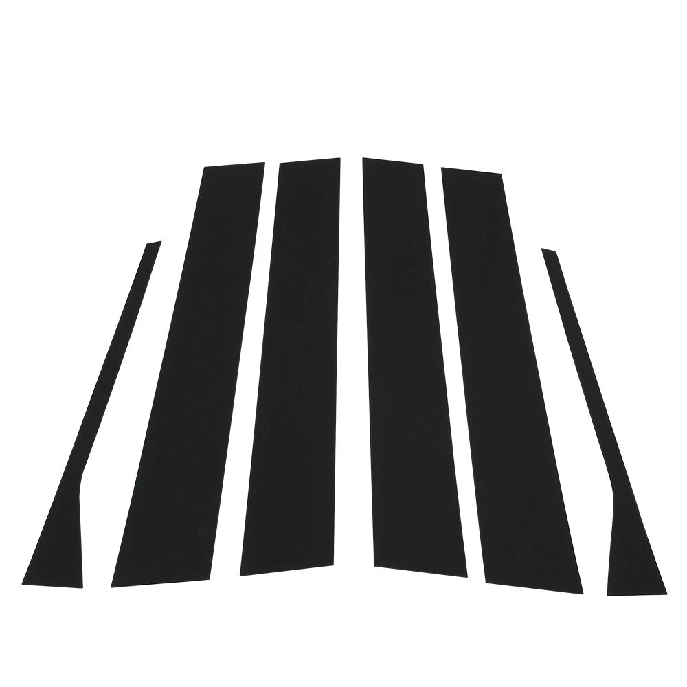 Set of 6 Black Pillar Post Door Trim for VW Jetta MK5 (2006–2010)