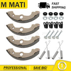 Front Brake Shoes Kit w/Springs & Pins for Honda Foreman TRX400/TRX450 (2000–2006)
