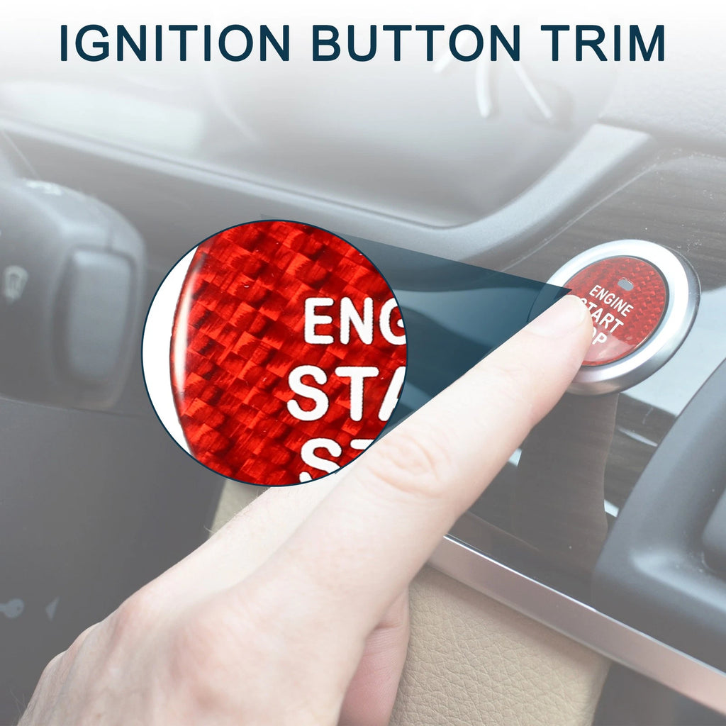 Engine Start Stop Button Cover for Subaru (2015–2021) - Red