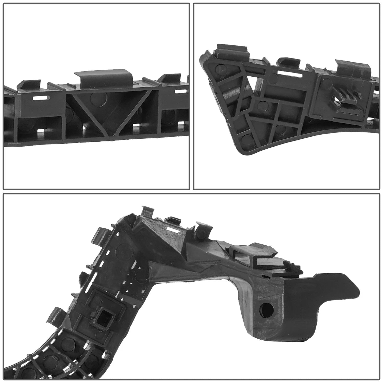 Rear Bumper Cover Support for Honda Civic Sedan (2013–2015) Right, Black