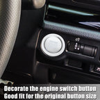 Set of 1 Start Button Cover for Toyota Corolla Cross (2022–2023) Silver Tone