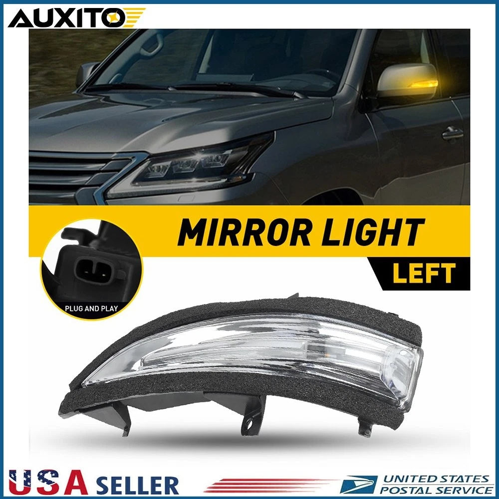 Left Driver Side Mirror Turn Signal Light Amber for Lexus LX570 GX460 (2010–2023)