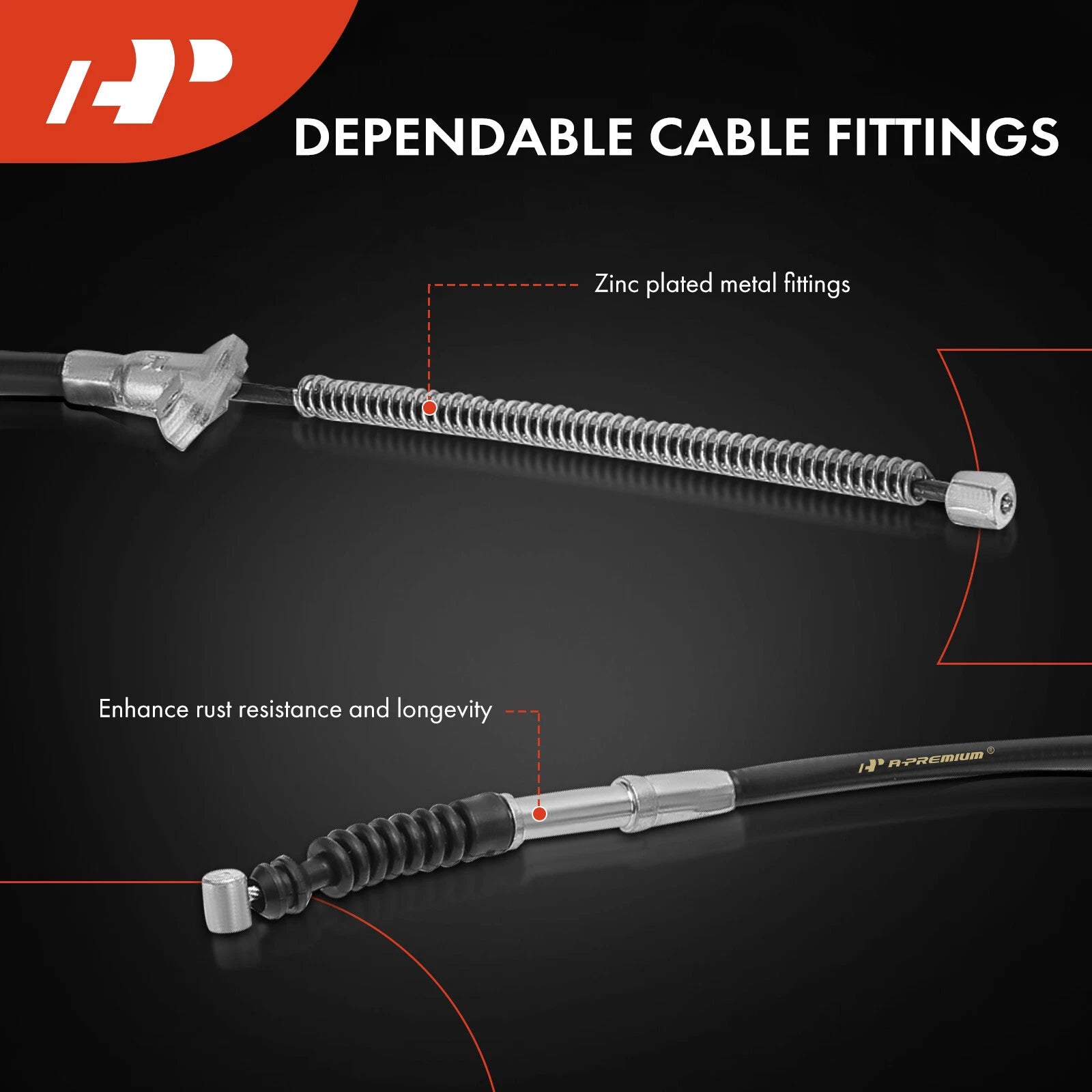 Parking Brake Cable Rear RH for Toyota Prius (2003-2008)