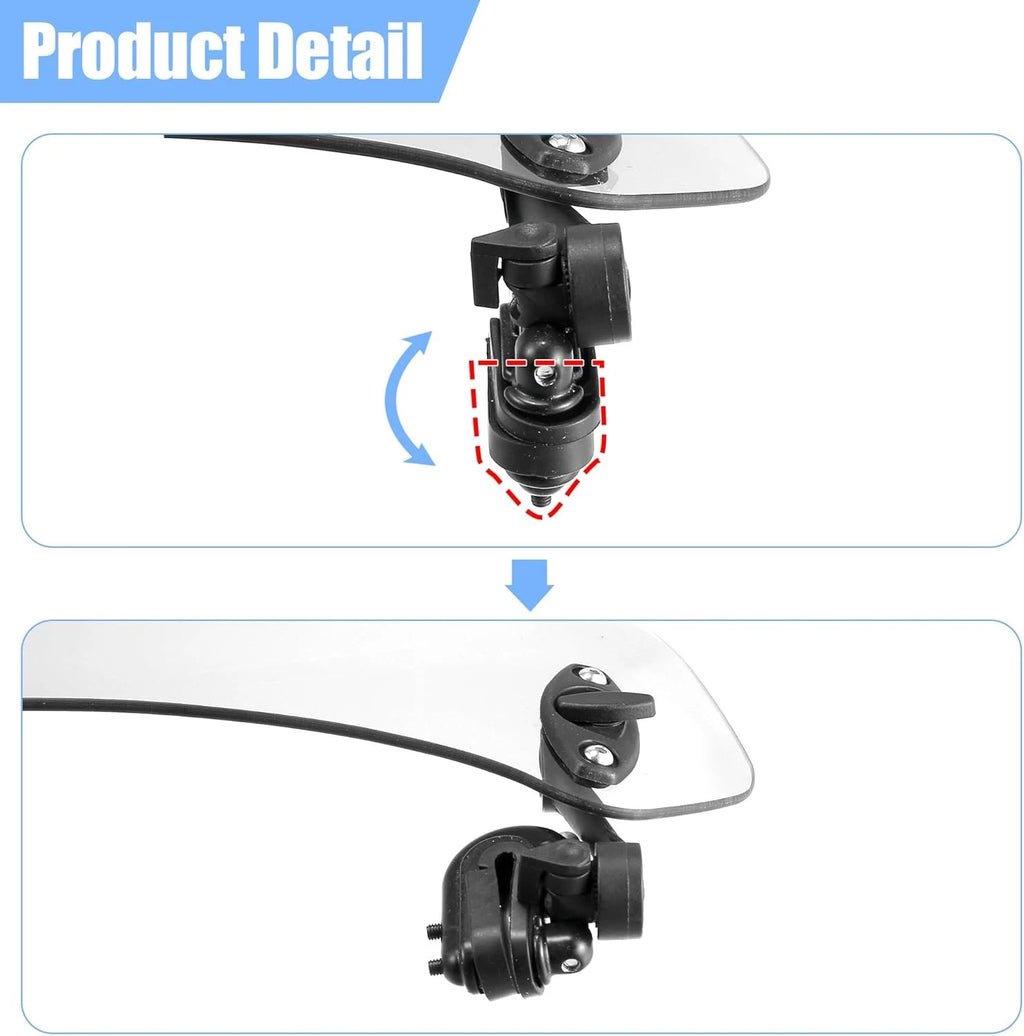 Motorcycle Windshield Extension Spoiler Wind Deflector for