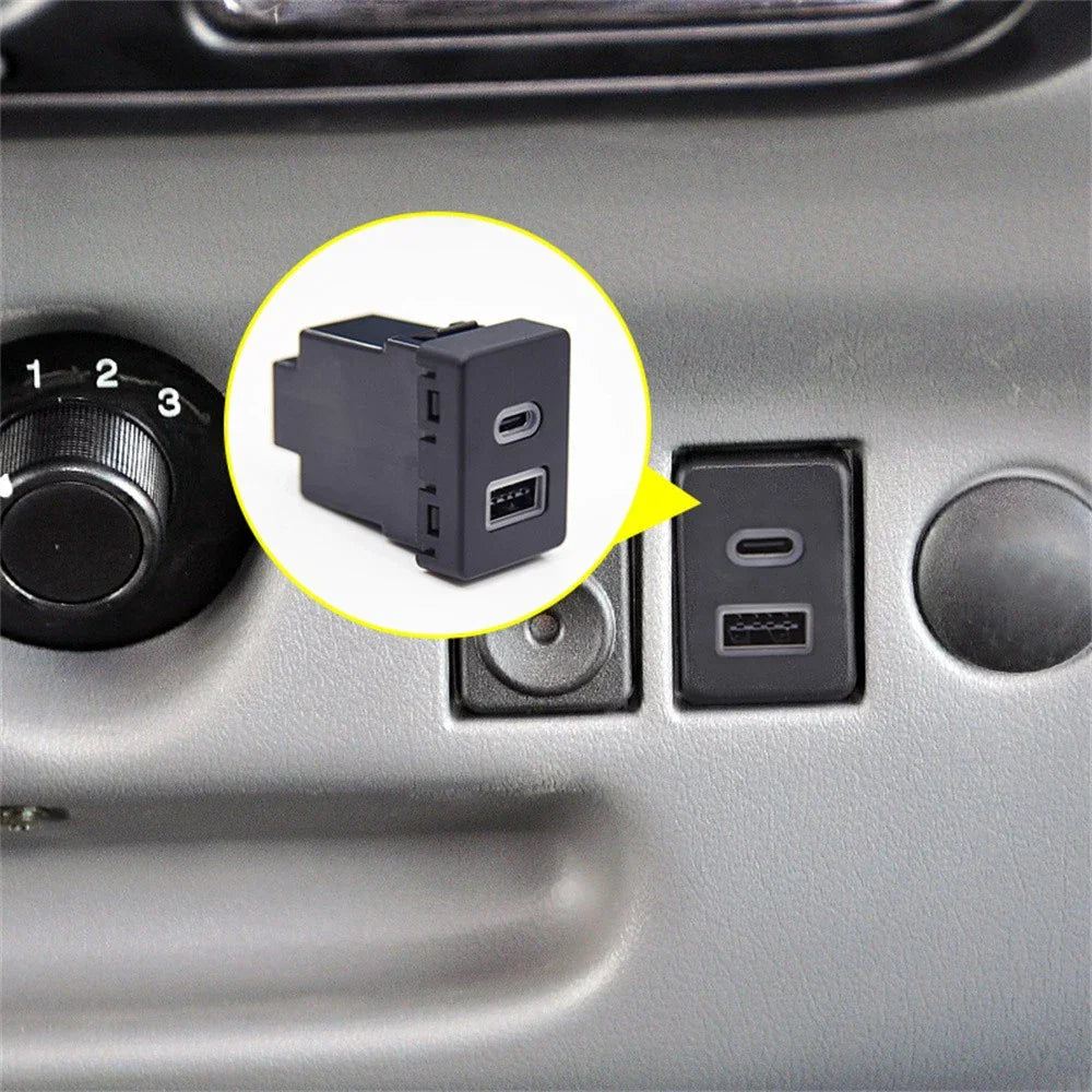 18W Type-C + QC3.0 Fast Charger for Ford Transit (2015-2023)