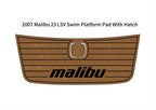 Swim Platform Pad for Malibu 23 LSV (2007) - EVA Foam Teak Flooring Mat