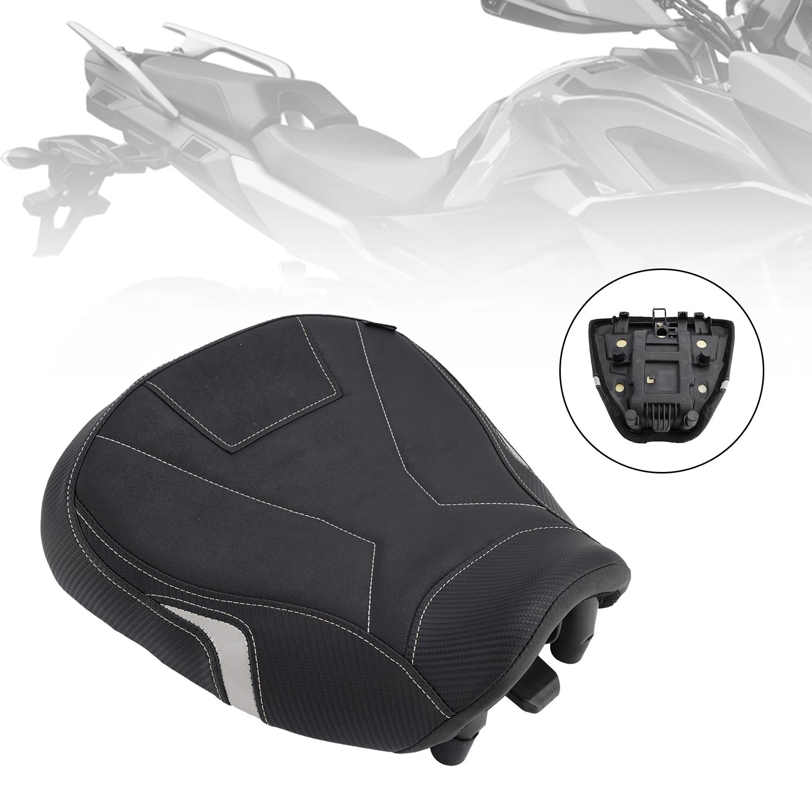 Front Driver Seat Cushion for Yamaha Tracer 9/GT (2021–2023) Gray