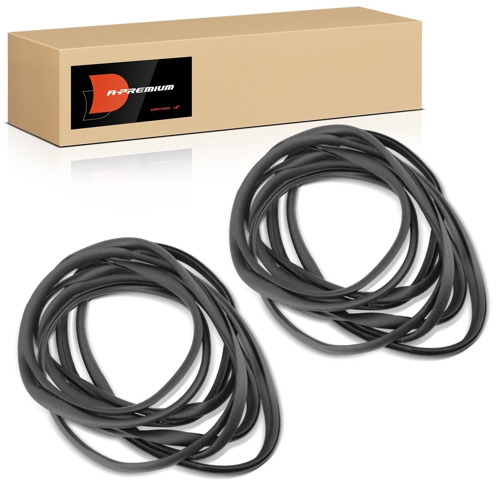 2Pcs Windshield Weatherstrip Seal for Jeep Wrangler TJ (1997–2006)
