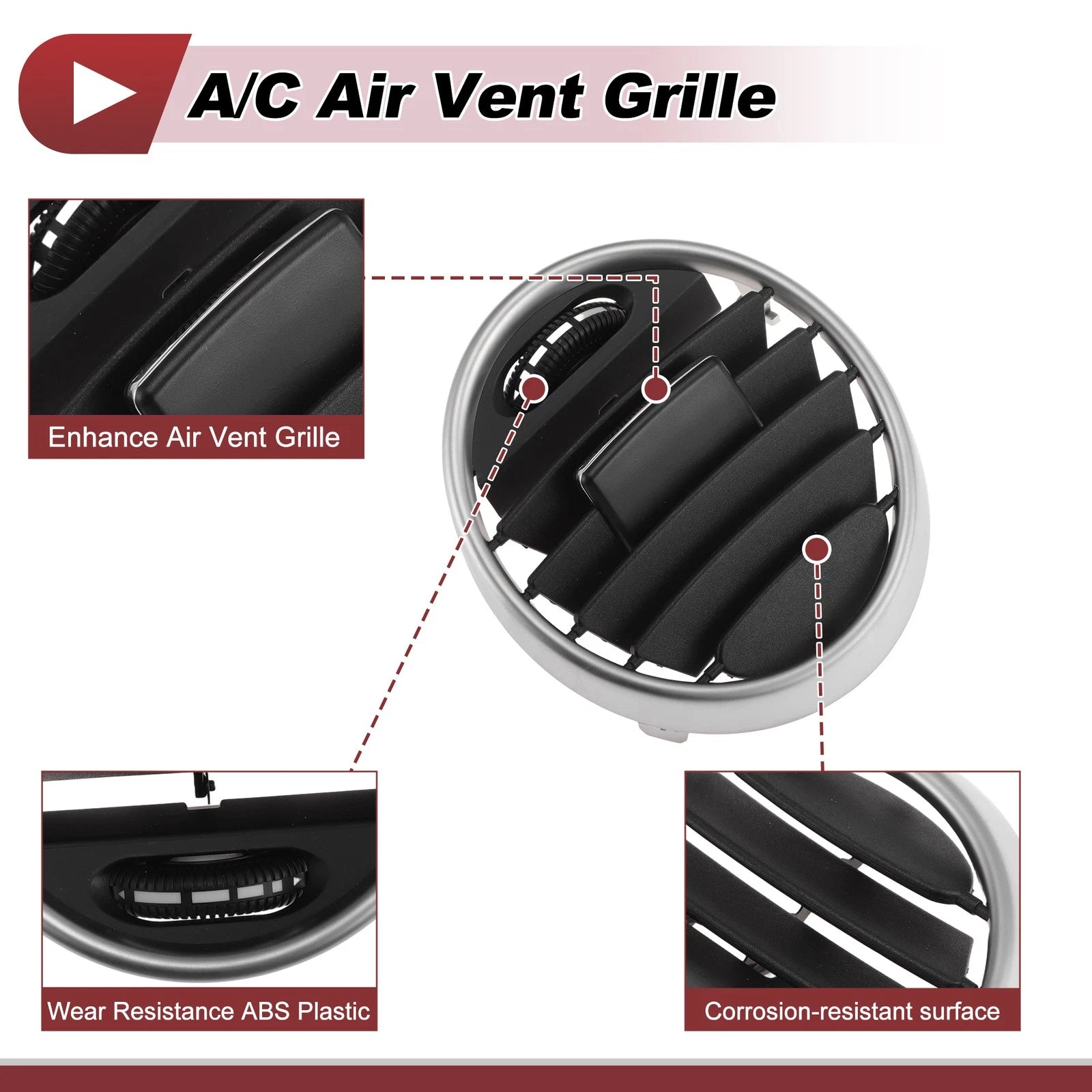 Center Console AC Air Vent Grille No.A1648301954 for Mercedes-Benz GL350 (2007–2012)