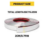 Chrome Door Guard Moulding Trim Strip for Trucks SUV (0.8"x16FT)