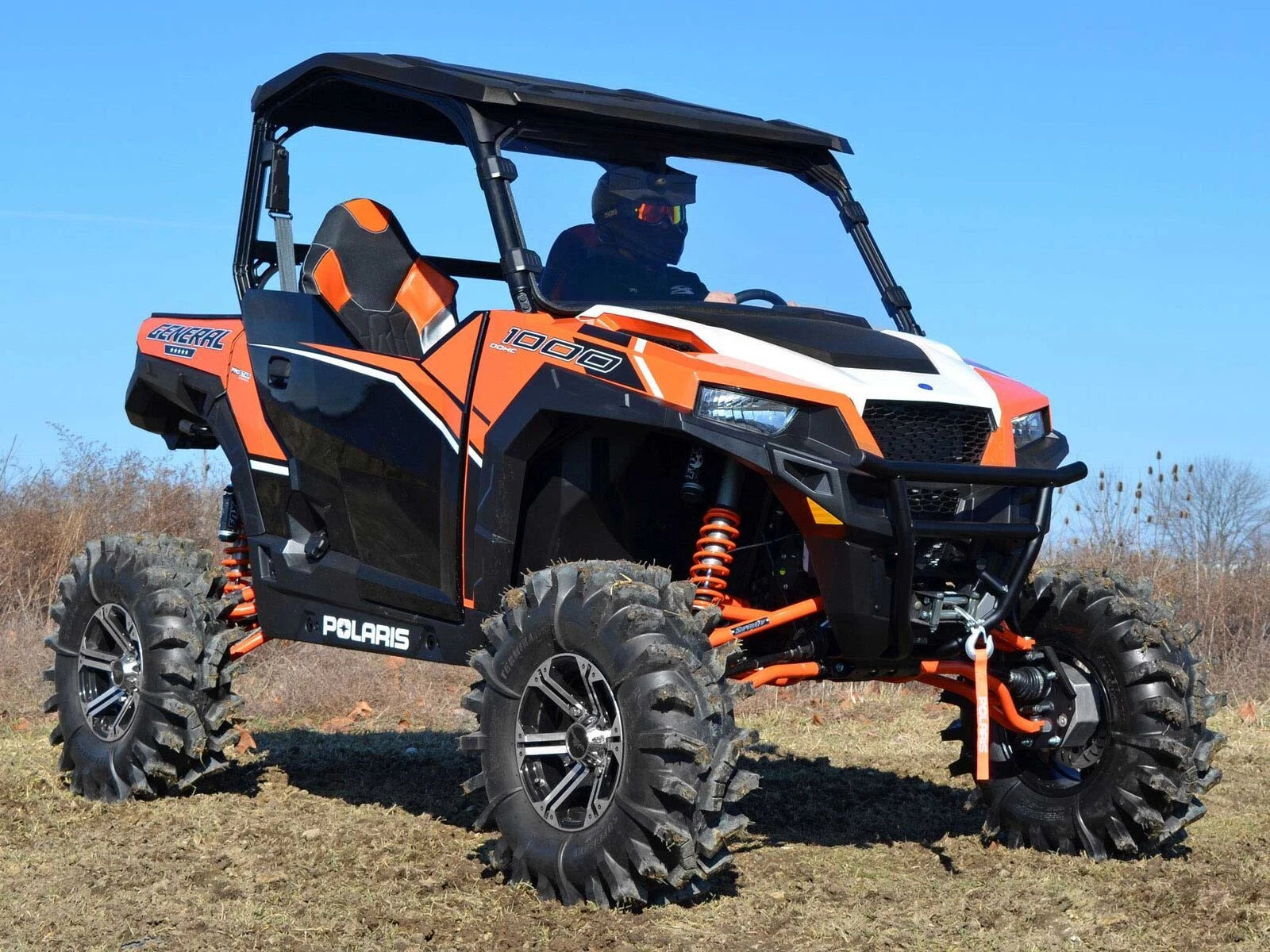 Scratch Resistant Full Windshield for Polaris General 1000/4 (2016–2023)