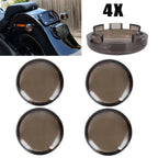 Set of 4 Smoked Turn Signal Light Lens Covers for Harley Sportster (2004–2023)