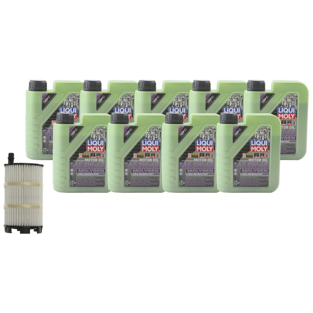 Liqui Moly Molygen 5W-40 Engine Oil Change Kit for Audi R8, VW Touareg (2007–2023)