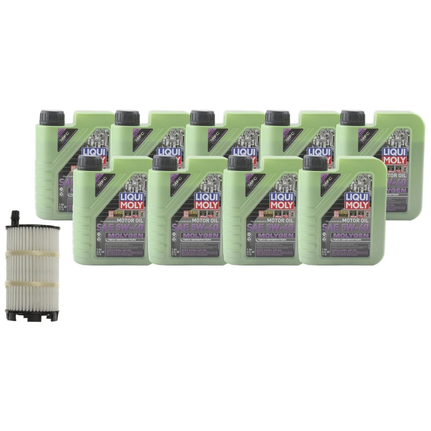 Liqui Moly Molygen 5W-40 Engine Oil Change Kit for Audi R8, VW Touareg (2007–2023)