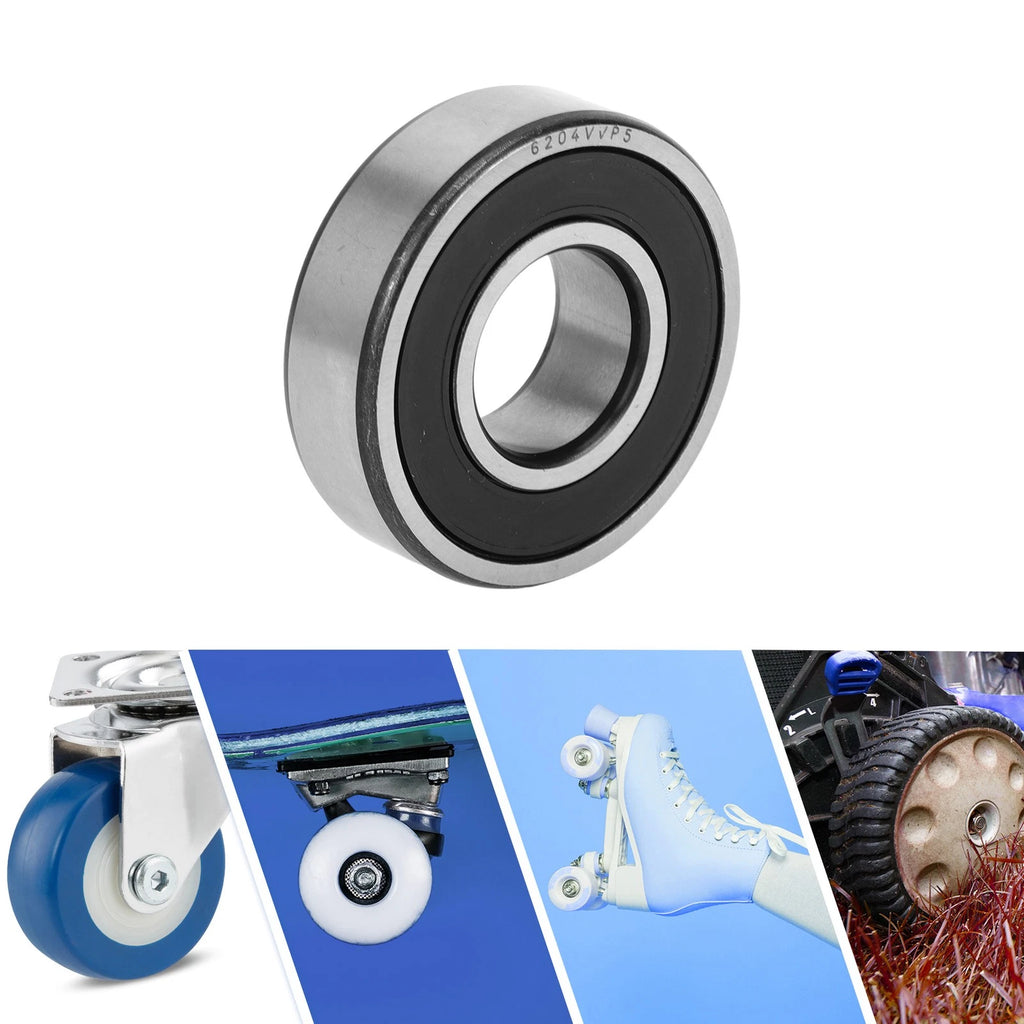 Deep Groove Ball Bearing 6204VV for Scooter Skateboard Wheel (20x47x14mm)