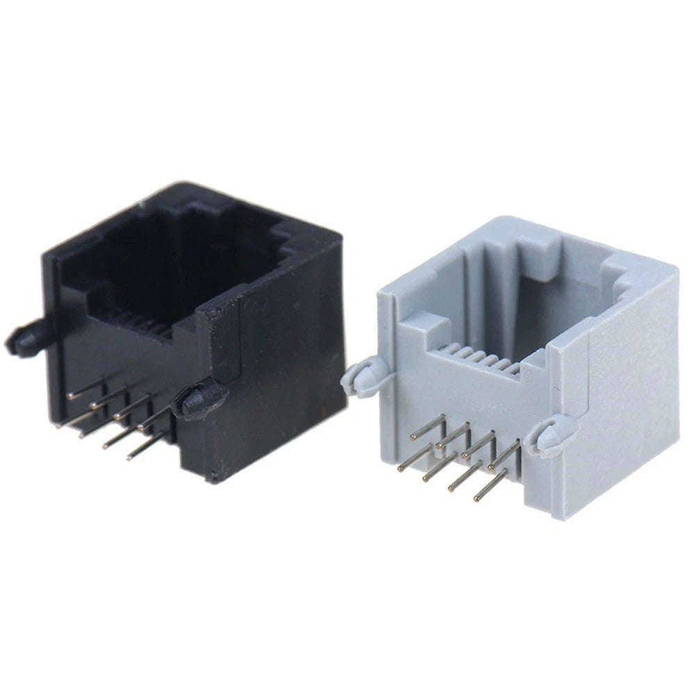 10PCS RJ45 8P8C Female PCB Socket for Ethernet Network Wiring