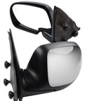 Pair Chrome Heated Power Mirrors for Chevy Silverado 1500/2500, GMC Sierra (1999–2002)