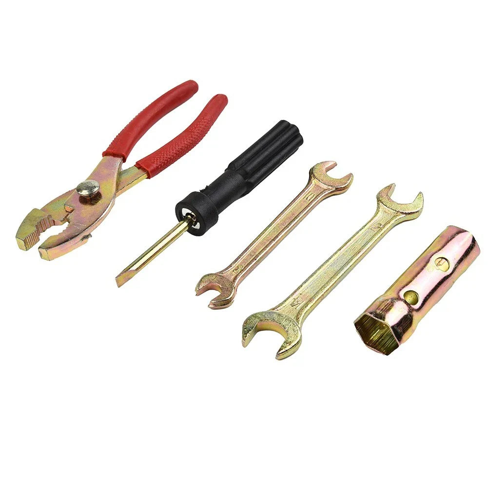 5x Motorcycle Tool Pliers Wrench Spark Plug Remover With Storage Bag for Motorcycle