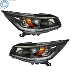 2X Headlamp for Honda Accord (2013-2015) Halogen with LED DRL