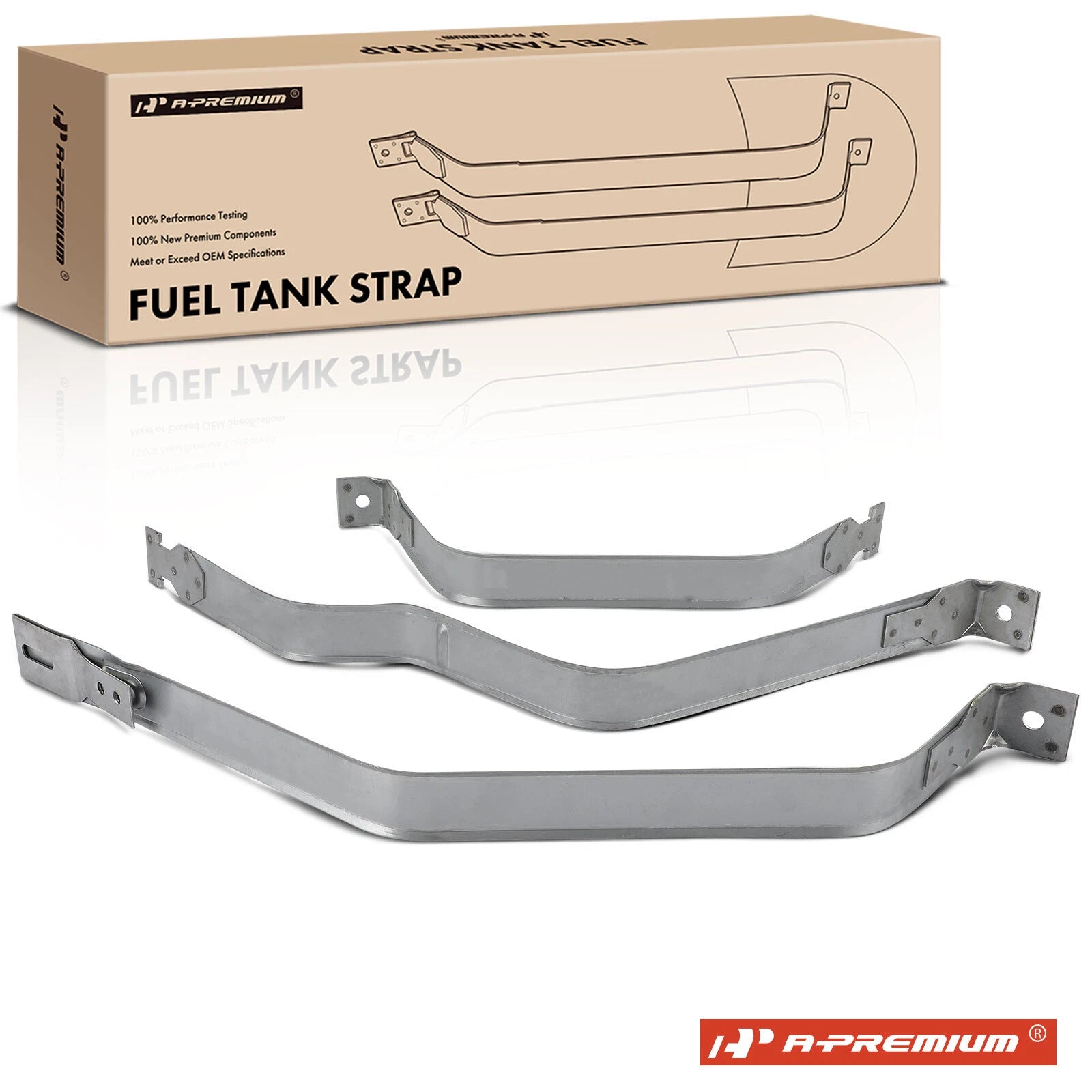 3X Steel Fuel Tank Straps for Ford Ranger (1989–1994) Mazda B3000 (1994)