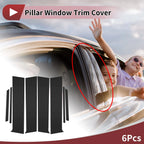 6 Pcs Car Door Pillar Window Trim for Toyota Aqua XP210 (2021–2025) Black