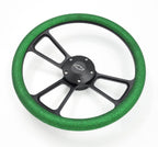 14 Inch Black 5 Hole Steering Wheel for Universal Fit (All Makes) (1900–2026)