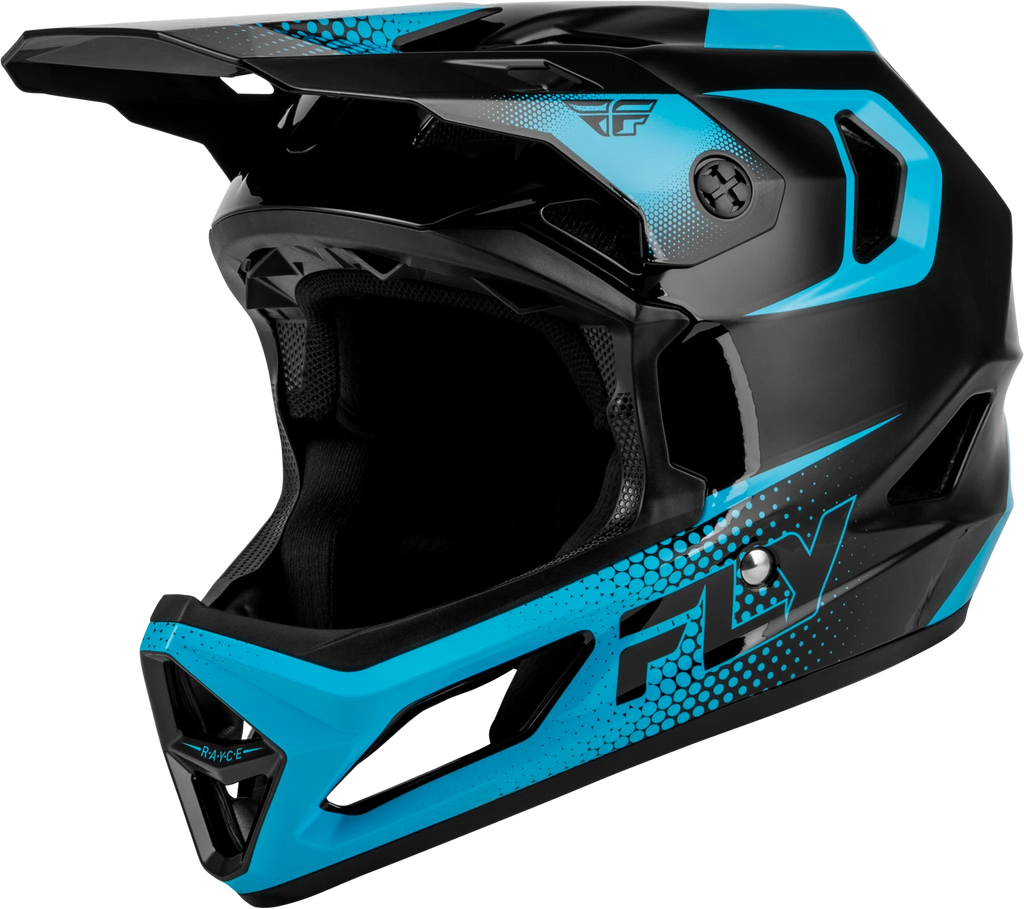 Rayce Sonar Helmet for Bicycle Off-Road (Small) - Black Electric Blue