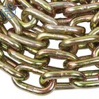 Set of 2 Heavy Duty Transport Binder Chains with Clevis Hook 12ft 4900lbs