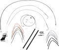 Complete Stainless Braided Handlebar Cable/Brake Line Kit for Harley (2014–2023)