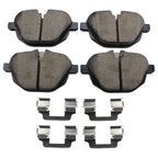 Akebono Euro Rear Disc Brake Pads for BMW 5 Series F10, X3 F25, X4 F26, Z4 E89, i8 (2011–2019)