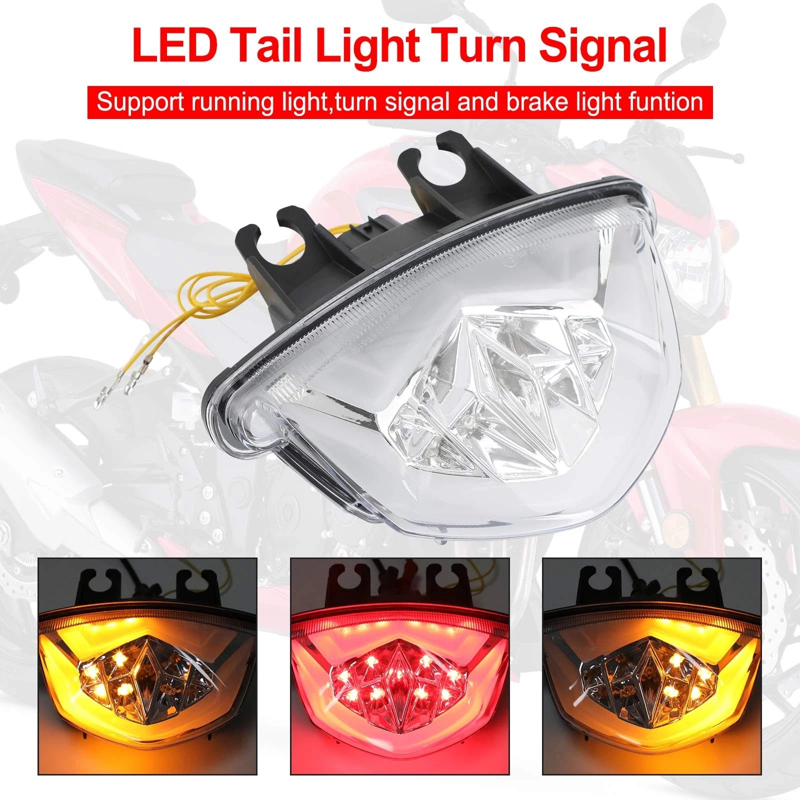 LED Tail Light Turn Signal for Suzuki GSX-S 1000 F GSX-S 750 Z (2017–2021)