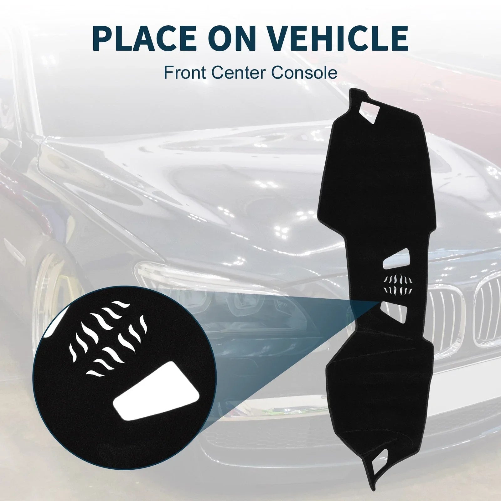 Dashboard Dash Cover Mat for BMW 4 Series Sun Protector Pad Black