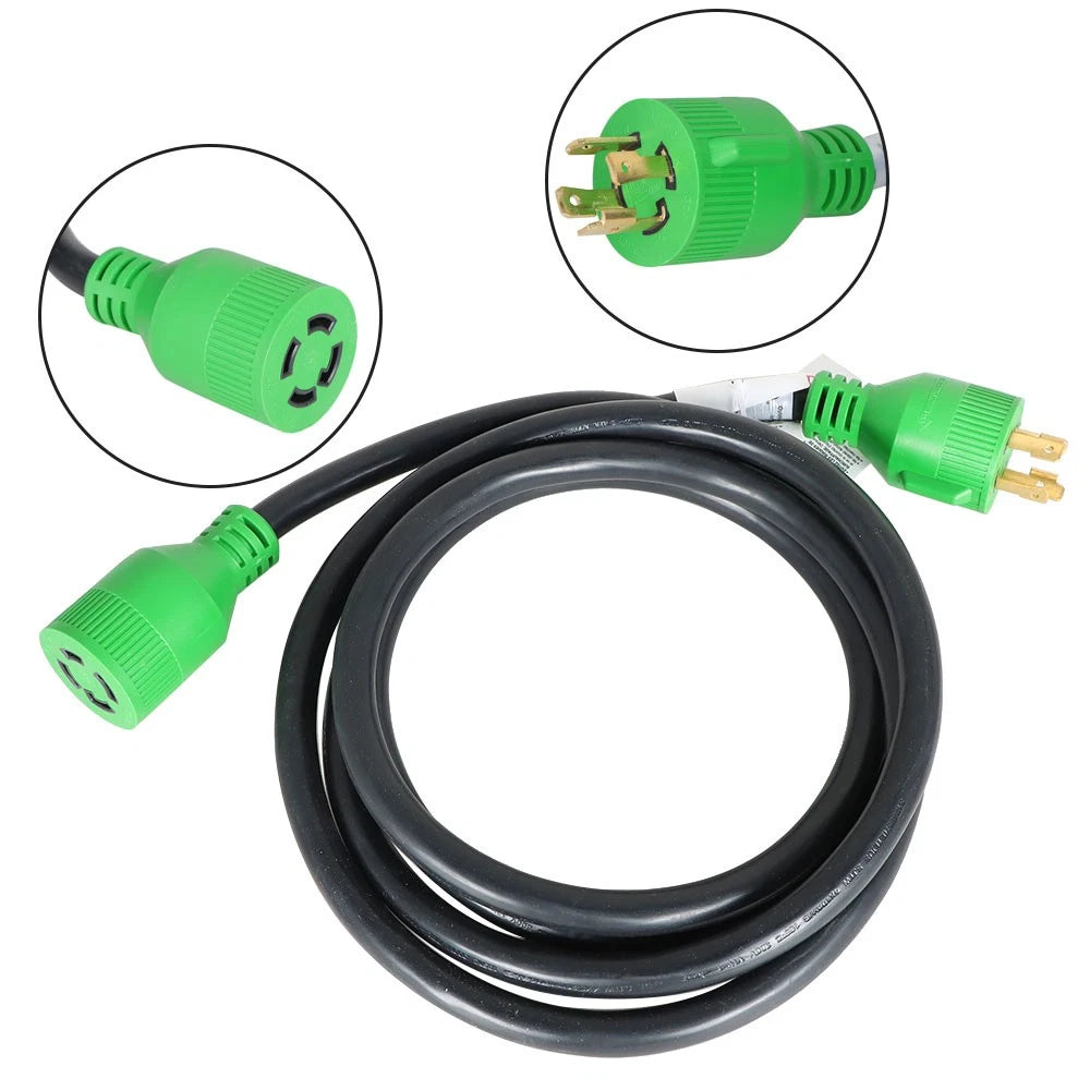 30 Amp Generator Extension Cord for NEMA L14-30P/L14-30R (10FT)