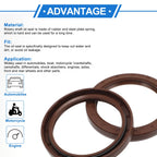 2X Oil Seal Rotary Shaft Seal for Various Models (70x90x10mm) FKM Rubber
