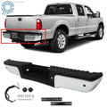 Chrome Rear Step Bumper with Sensor Hole for Ford F-250 F-350 (2008–2016)