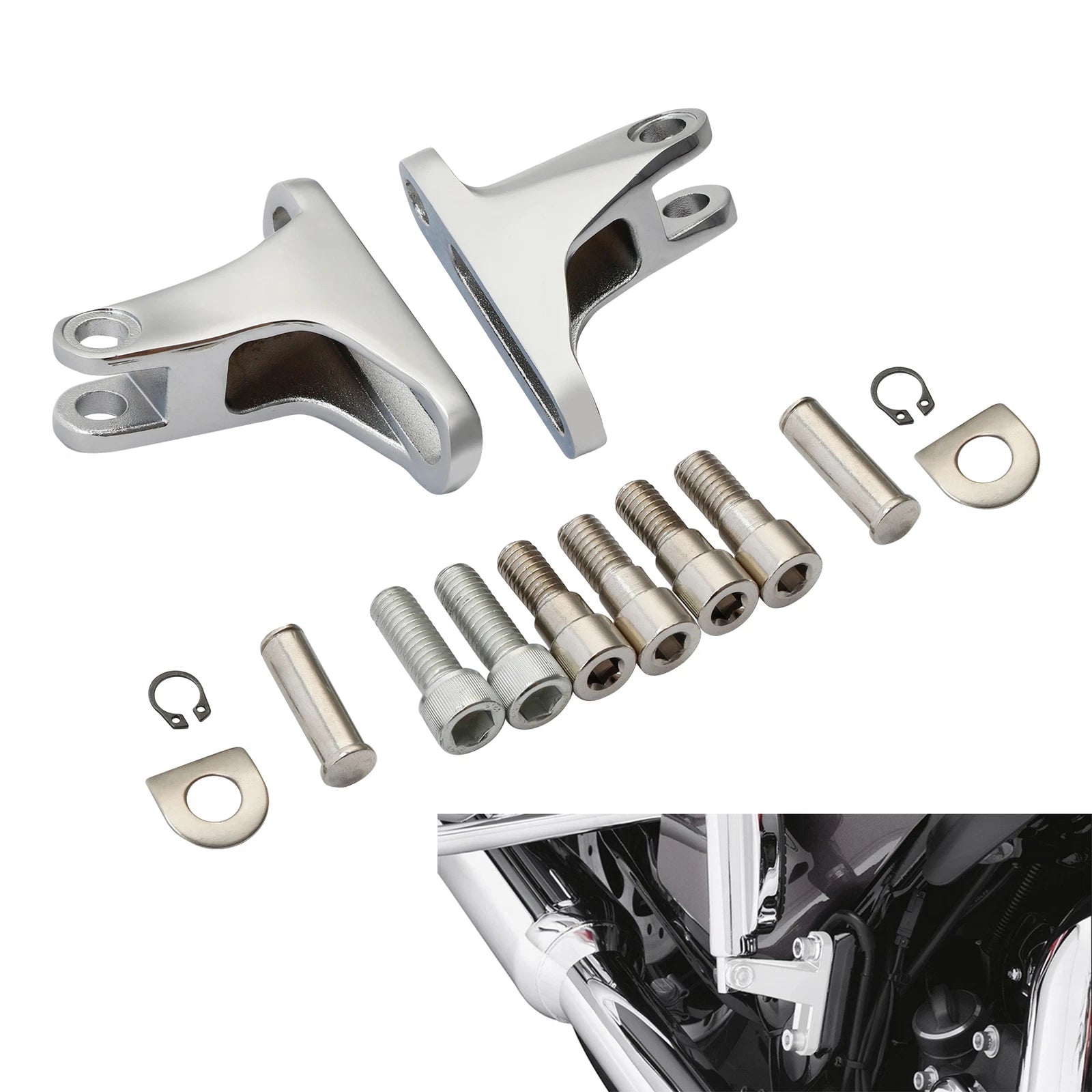 Passenger Mini Footpeg Mount for Harley Touring Electra Street Glide (1993–2023)